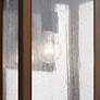 7_Marimount 17" High Black and Seeded Glass Outdoor Wall Light more views
