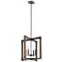Marimount 21 3/4" Wide Auburn Stained 4-Light Foyer Pendant