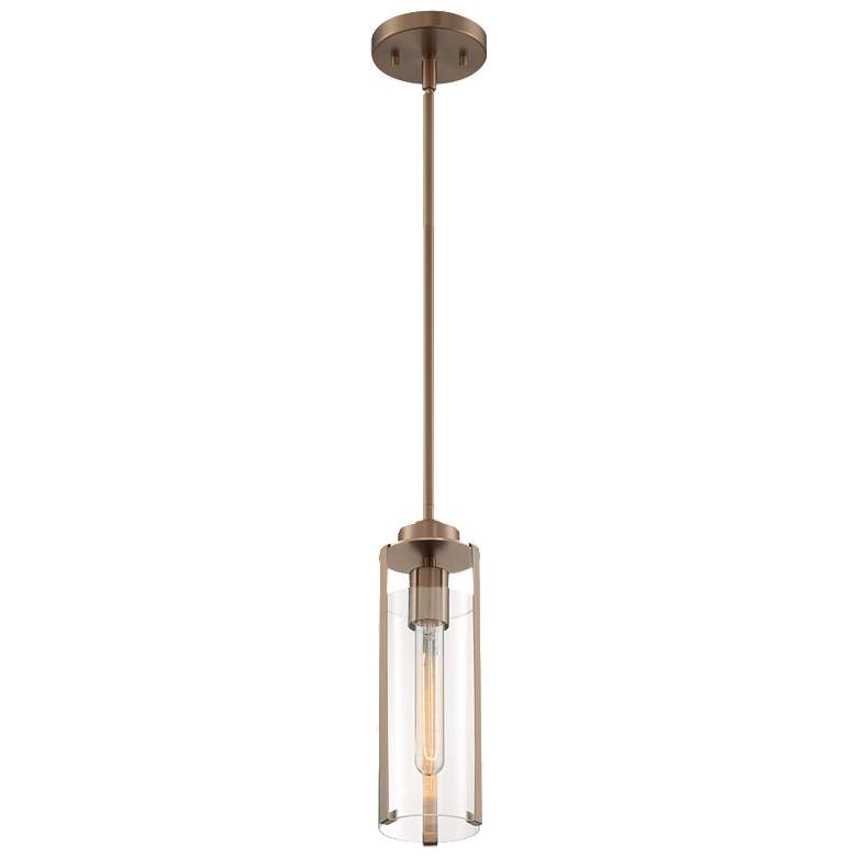 Image 1 Marina; 1 Light; Mini Pendant Fixture; Burnished Brass Finish