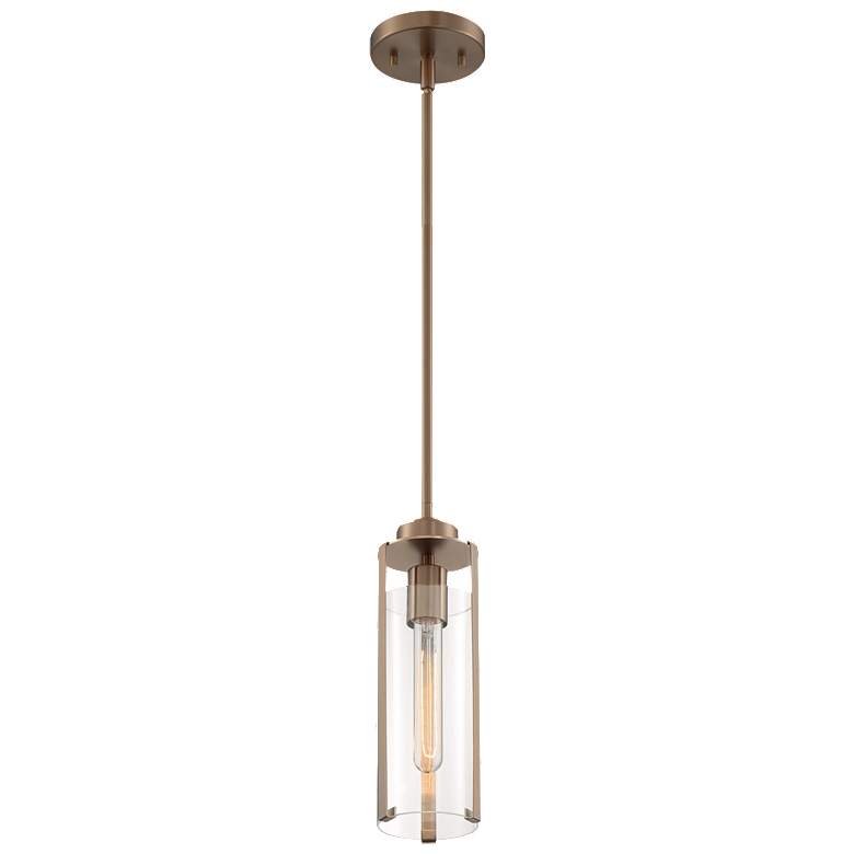 Image 1 Marina; 1 Light; Mini Pendant Fixture; Burnished Brass Finish