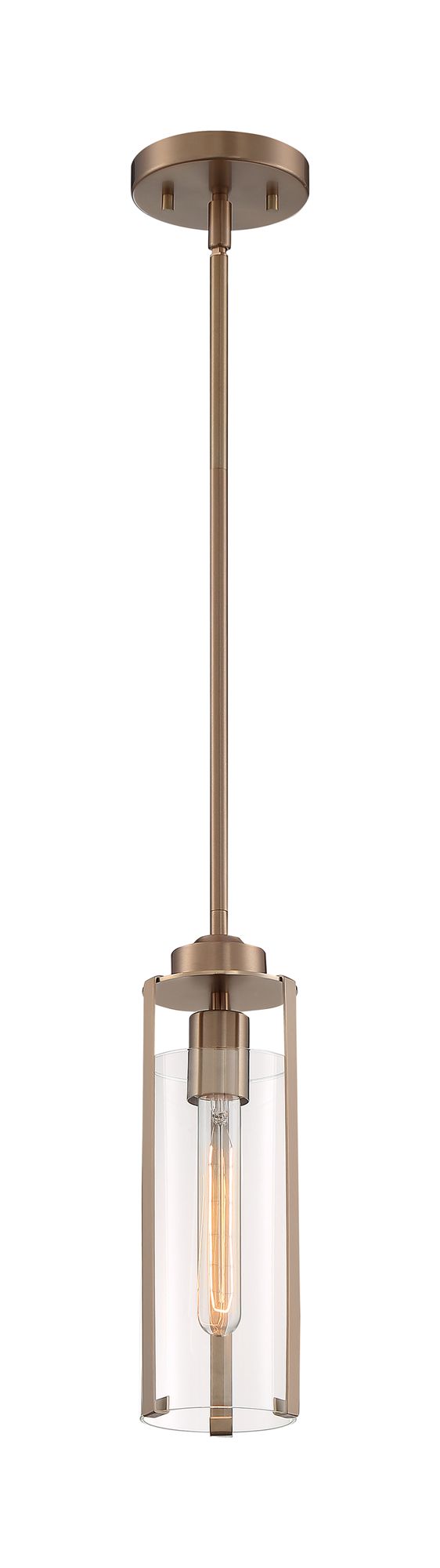 Image 4 Marina; 1 Light; Mini Pendant Fixture; Burnished Brass Finish more views