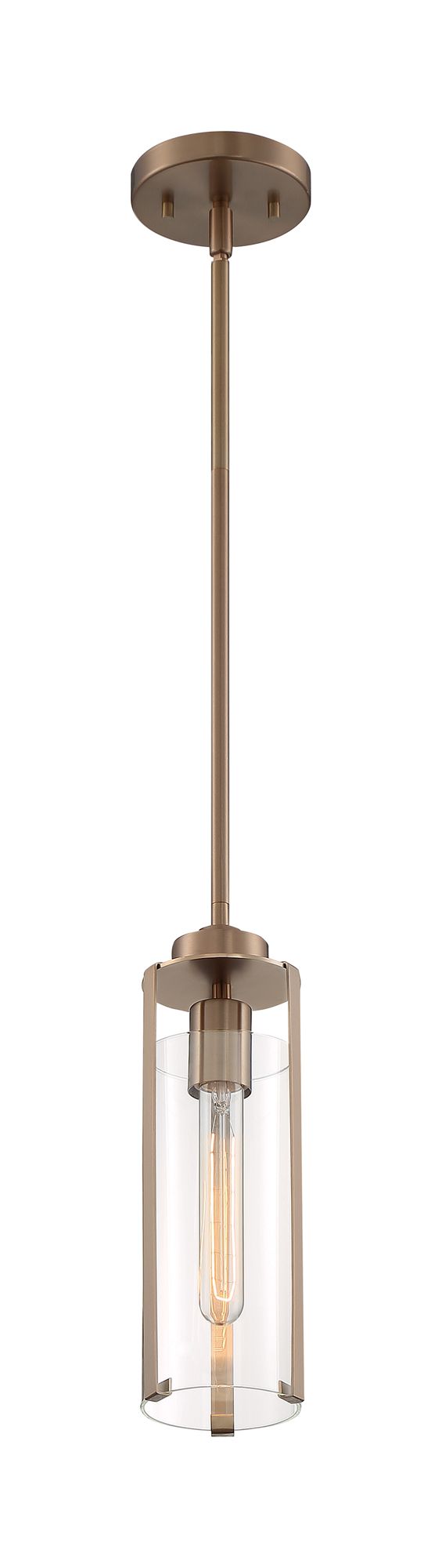 Image 5 Marina; 1 Light; Mini Pendant Fixture; Burnished Brass Finish more views