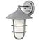 Marina 14 1/2"H Hematite Etched Glass Outdoor Wall Light