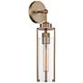 1_Marina 17 1/4" High Burnished Brass Wall Sconce