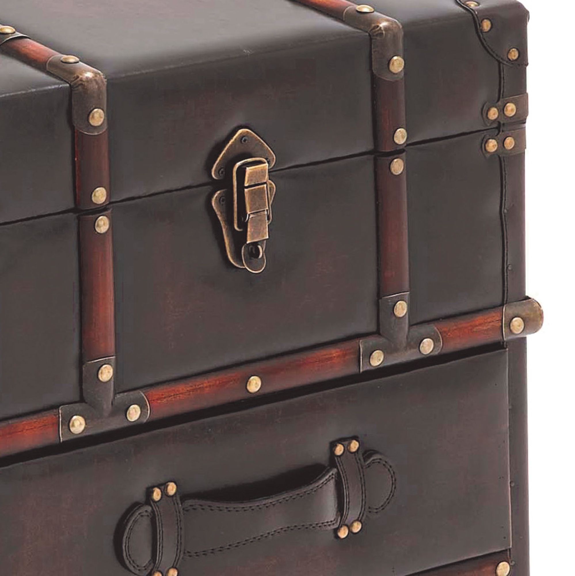 Image 3 Marina 18" Wide Dark Brown Wood 2-Drawer Storage Cabinet more views