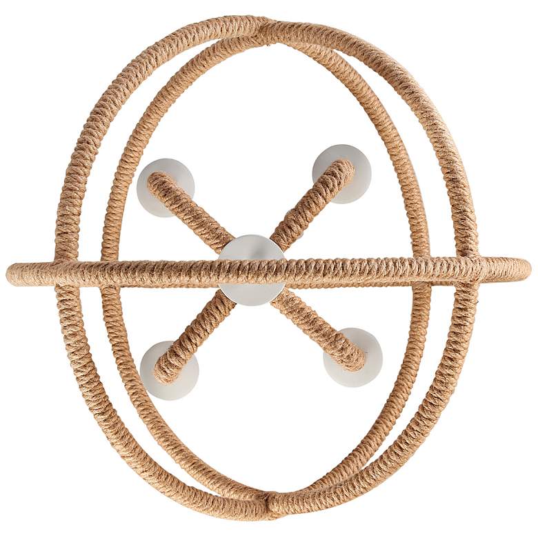 Image 3 Marina 23 1/4" Wide Natural White 4-Light Pendant more views