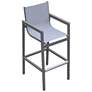 1_Marina 31" Gray Powder-Coated Outdoor Bar Stool