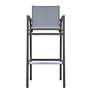 2_Marina 31" Gray Powder-Coated Outdoor Bar Stool more views