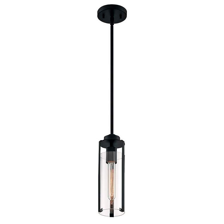 Image 3 Marina 4 3/4" Wide Matte Black Mini Pendant more views