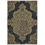 1_Marina 5929K 6'7"x9'6" Navy and Gray Rectangle Area Rug