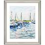 1_Marina at Dusk 36"W x 44"H Coastal Framed Art