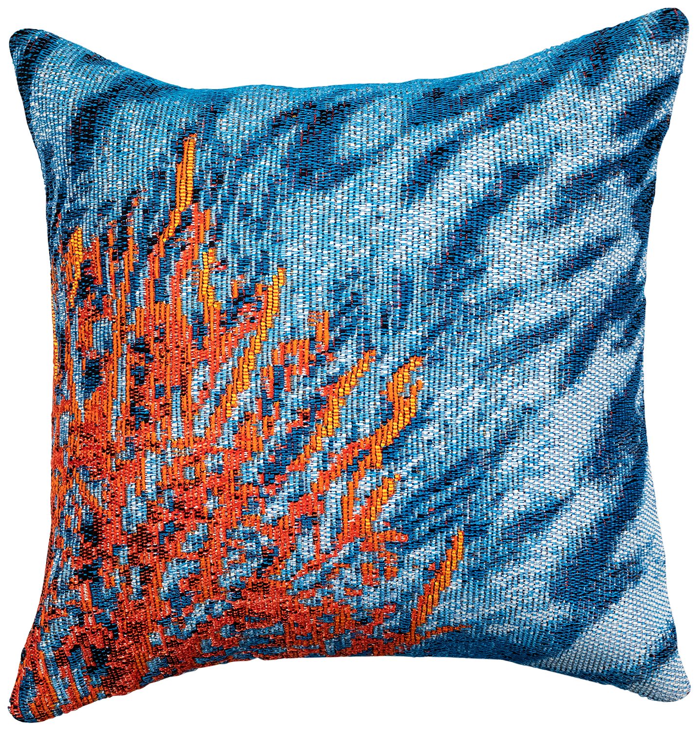 Coral and outlet teal throw pillows