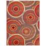 Thumbnail1 of Marina Circles 803517 2'7"x4'3" Saffron Outdoor Area Rug