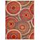 Marina Circles 803517 Saffron Outdoor Area Rug