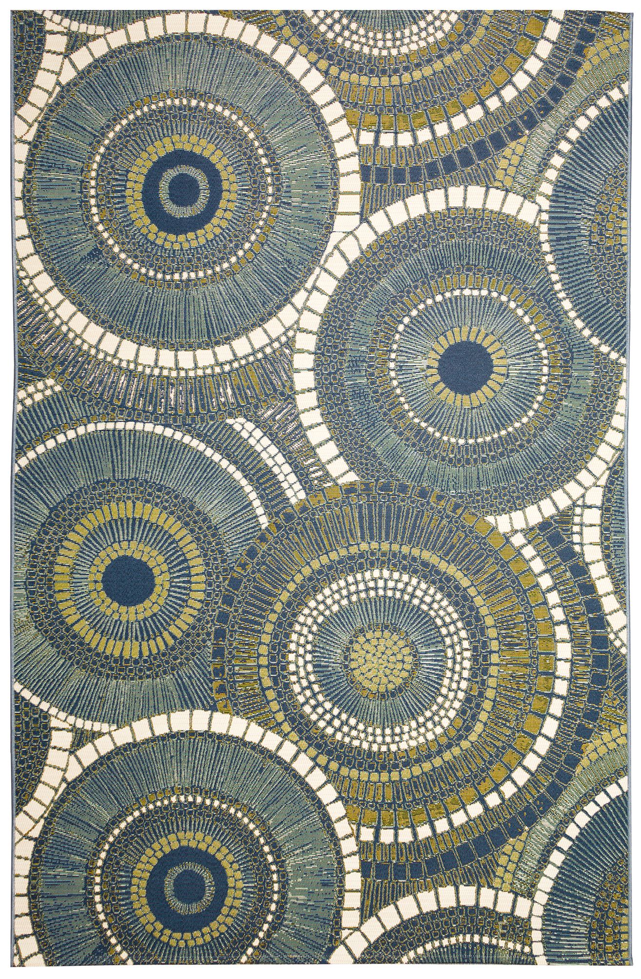 Thumbnail1 of Marina Circles MNA-803503 7'10" x 9'10" Azure Area Rug