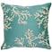 Marina Coral Edge Pillow Aqua