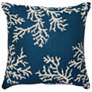 Marina Coral Edge Pillow Navy