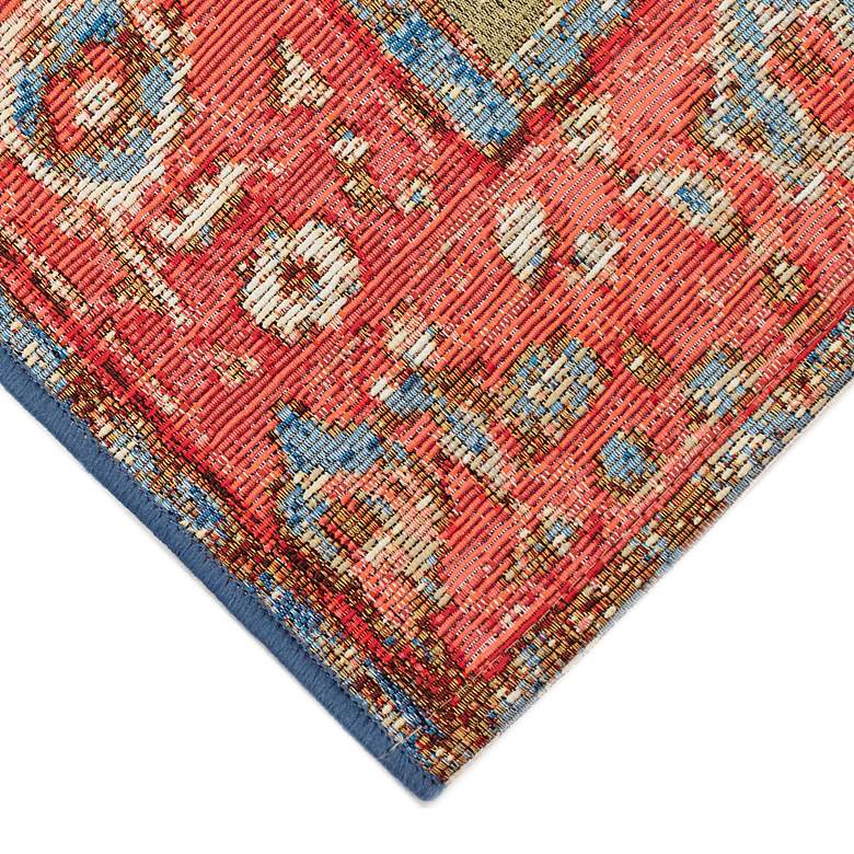 Image 3 Marina Heriz 808624 4'10"x7'6" Orange Outdoor Area Rug more views