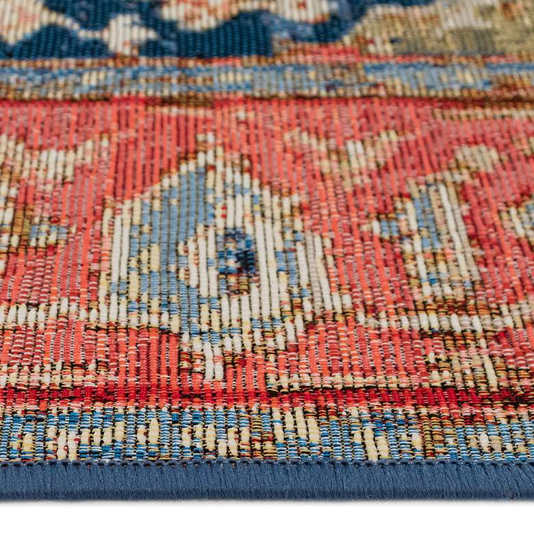 Image 4 Marina Heriz 808624 4'10"x7'6" Orange Outdoor Area Rug more views