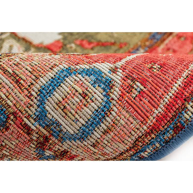 Image 6 Marina Heriz 808624 4'10"x7'6" Orange Outdoor Area Rug more views