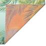 Thumbnail3 of Marina Palm Border 815104 Aqua Indoor/Outdoor Rug more views