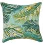 3_Marina Palm Border Leaf 18" Square Indoor-Outdoor Pillow more views
