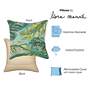5_Marina Palm Border Leaf 18" Square Indoor-Outdoor Pillow more views