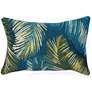 2_Marina Palm Border Leaf 18" x 12" Indoor-Outdoor Pillow