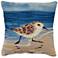 Marina Running Sandpipers Pillow Sand
