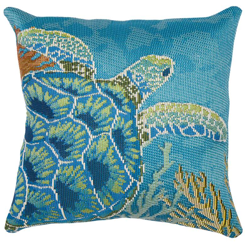 Image 1 Marina Seaturtle Garden Pillow Ocean