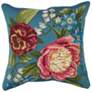 Marina Secret Garden Pillow Aqua