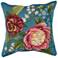 Marina Secret Garden Pillow Aqua