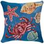 Marina Shell We Dance Pillow Aqua