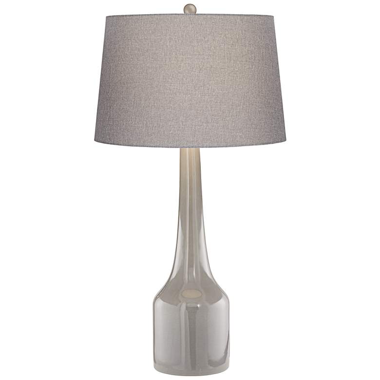 Image 1 Marina Stingray Steel Gray Ceramic Table Lamp