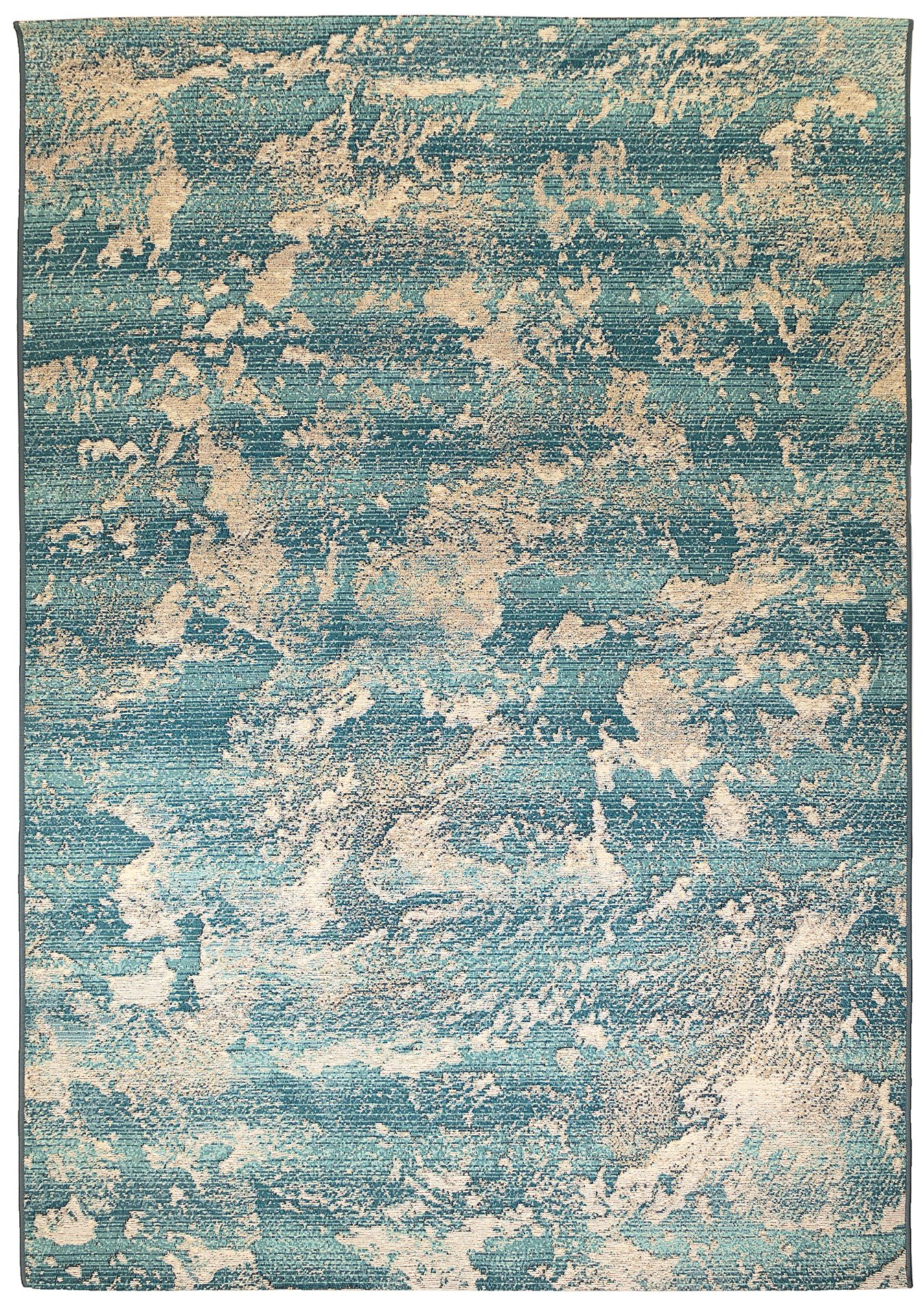 Thumbnail1 of Marina Stormy 810003 6'6"x9'3" Blue Outdoor Area Rug