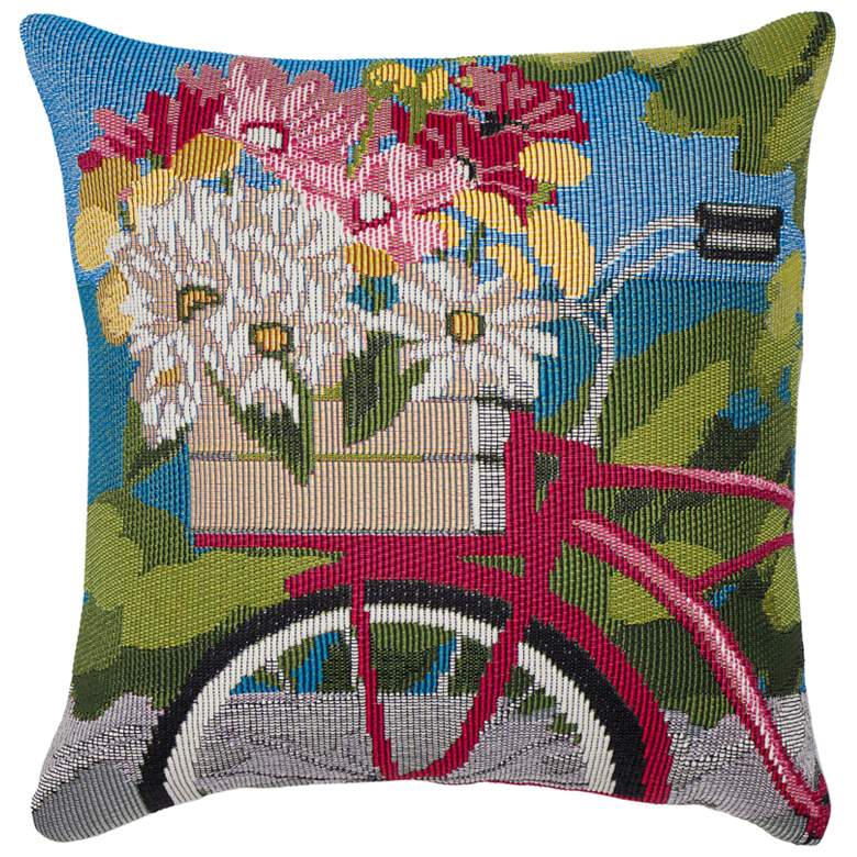 Image 1 Marina Summer Ride Pillow Blue