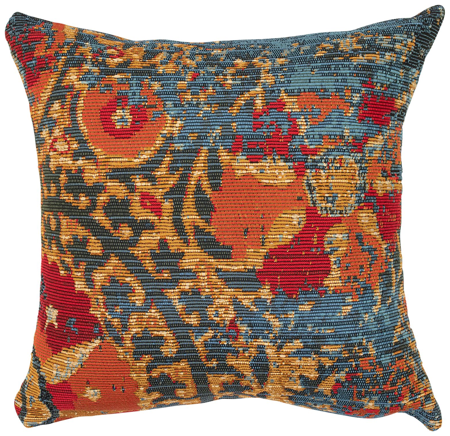 Orange and blue outdoor pillows hotsell