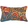 Marina Suzanie Blue Orange 18" x 12" Indoor-Outdoor Pillow