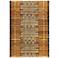 Liora Manne Marina Tribal Stripe Indoor/Outdoor Rug Gold