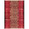 Marina Tribal Stripe 805724 Red Indoor/Outdoor Area Rug