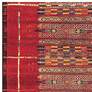Thumbnail3 of Marina Tribal Stripe 805724 39"x59" Red Outdoor Area Rug more views