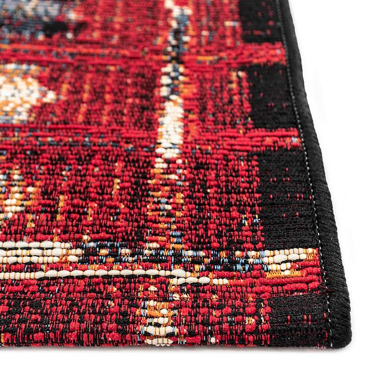 Image 5 Marina Tribal Stripe 805724 4'10"x7'6" Red Outdoor Area R more views