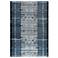 Marina Tribal Stripe 805733 Denim Indoor/Outdoor Area Rug