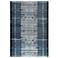 Marina Tribal Stripe 805733 Denim Indoor/Outdoor Area Rug