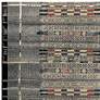 Thumbnail3 of Marina Tribal Stripe 805748 39"x59" Black Outdoor Area Rug more views