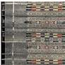 Thumbnail3 of Marina Tribal Stripe 805748 7'10"x9'10" Black Outdoor Rug more views