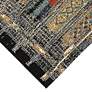 Thumbnail4 of Marina Tribal Stripe 805748 7'10"x9'10" Black Outdoor Rug more views