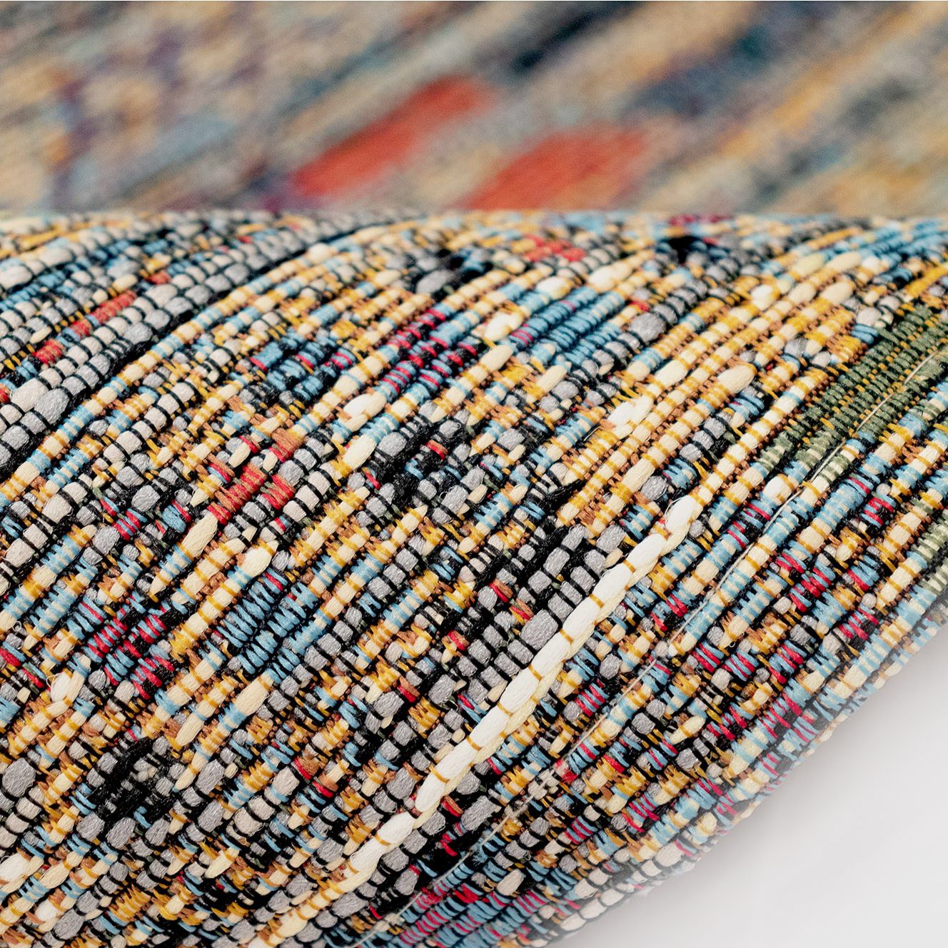 Marina Tribal Stripe 805748 7'10"x9'10" Black Outdoor Rug