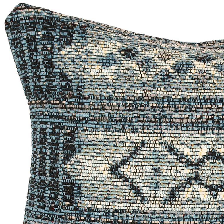 Image 3 Marina Tribal Stripe Denim 18 inch x 12 inch Indoor-Outdoor Pillow more views