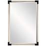 3_Marina White Rope and Black 23 3/4" x 35 1/2" Wall Mirror
